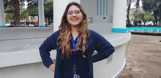entrevista a barbara ferretti por feria en la plaza de armas